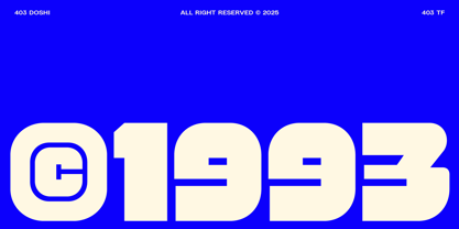 403 Doshi Font Poster 2