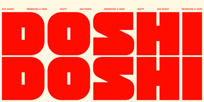 403 Doshi Font Poster 1