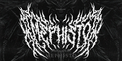 Mephisto Dark Font Poster 1
