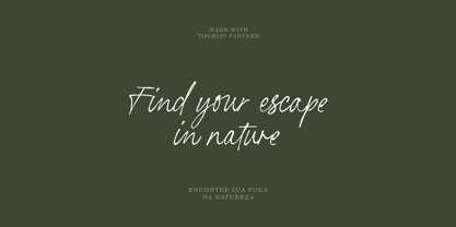 Tourist Partner Font Poster 8
