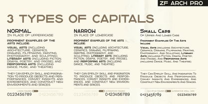ZF Arch Pro Font Poster 12