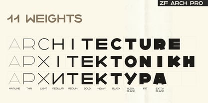 ZF Arch Pro Font Poster 10