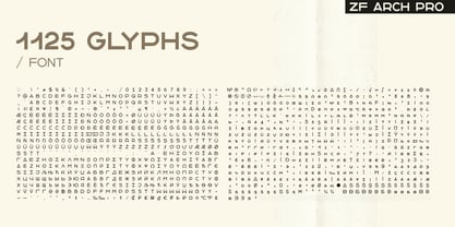 ZF Arch Pro Font Poster 11