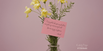 Kimberly Morgan Font Poster 6