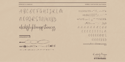 Kimberly Morgan Font Poster 3