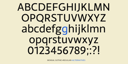 Monsal Gothic Font Poster 2