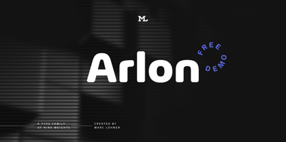 Arlon Font Poster 1