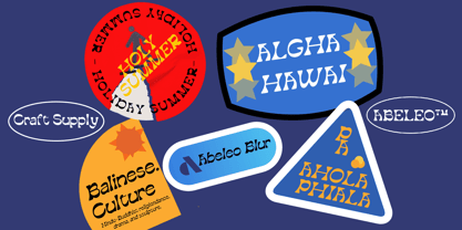 Abeleo Blur Font Poster 4