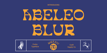 Abeleo Blur Font Poster 1