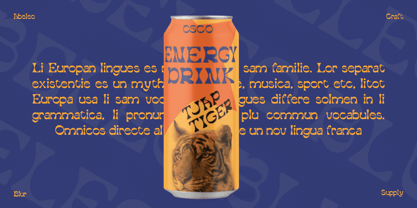 Abeleo Blur Font Poster 2