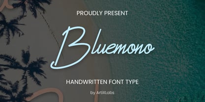 Bluemono Font Poster 1