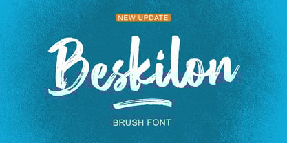 Beskilon Brush Font Poster 1