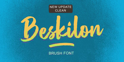 Beskilon Brush Font Poster 9