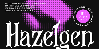 Hazelgen Font Poster 1