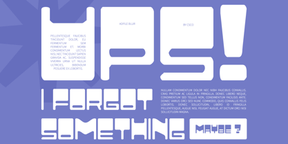 Adfile Blur Font Poster 3