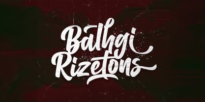 Balhgi Rizetons Font Poster 1