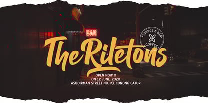 Balhgi Rizetons Font Poster 5