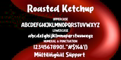 Roasted Ketchup Font Poster 15