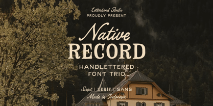 Native Record Font Poster 1