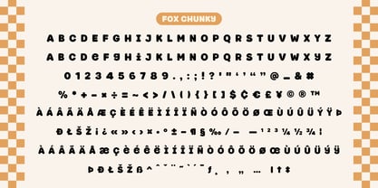 Fox Chunky Font Poster 9