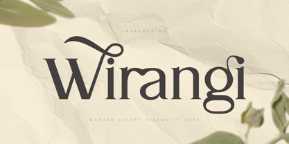 Wirangi Font Poster 1