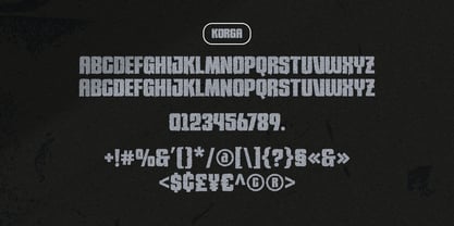 Korga Font Poster 8