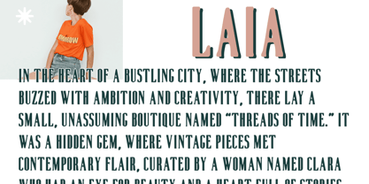 Aguero Serif Blur Font Poster 3