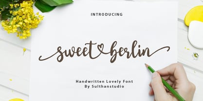 Sweet berlin Font Poster 1