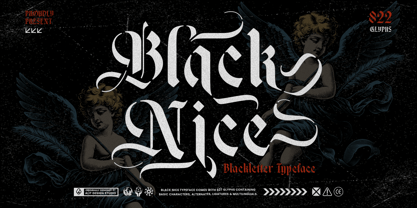 Black Nice Font Poster 1