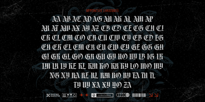 Black Nice Font Poster 15