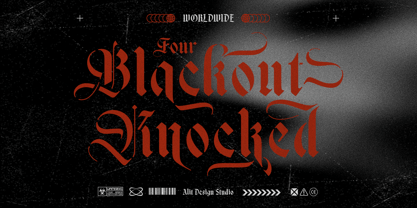 Black Nice Font Poster 5