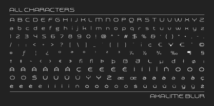 Akalime Blur Font Poster 6