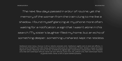 Akalime Blur Font Poster 2