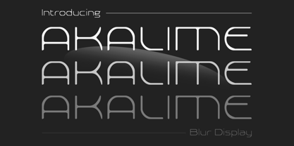 Akalime Blur Font Poster 1