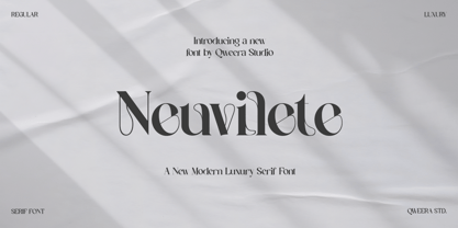Neuvilete Font Poster 1