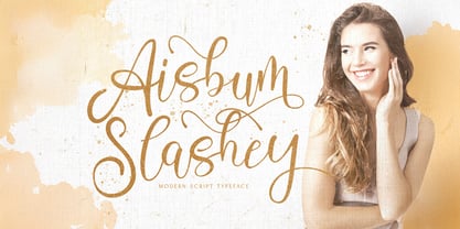 Aisbum Slashey Font Poster 1