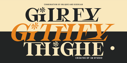 Gilrey Font Poster 6