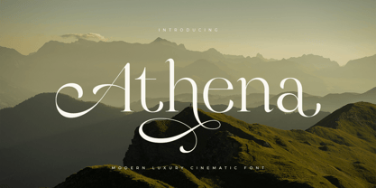 Athena SS Font Poster 1
