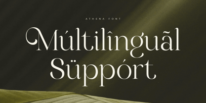 Athena SS Font Poster 11