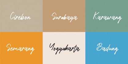 Brown Signature Font Poster 8