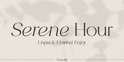 Rosvella Serif Family Font Poster 8