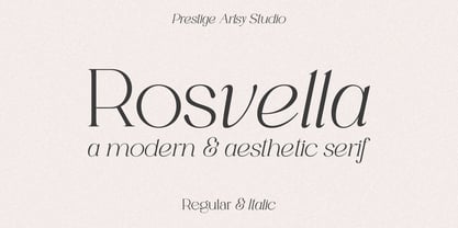 Rosvella Serif Family Font Poster 1