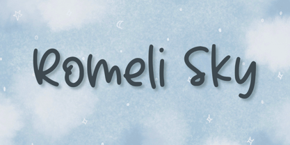 Romeli Sky Font Poster 1