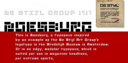 Doesburg Font Poster 1