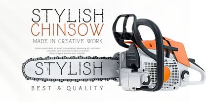 Chainsow Font Poster 4