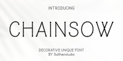 Chainsow Font Poster 1