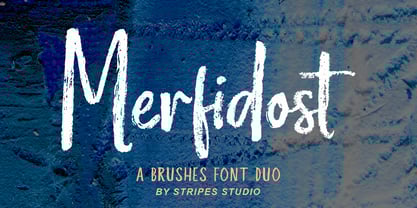Merfidost Brush Font Poster 1