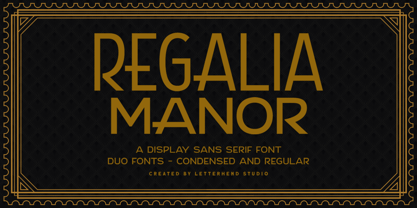 Regalia Manor Font Poster 1