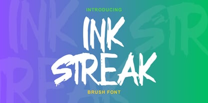 Ink Streak Font Poster 1