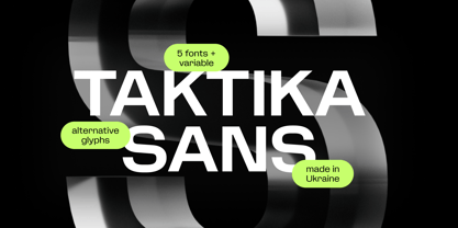 Taktika Sans Font Poster 1